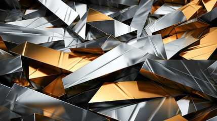 silver and gold abstract background