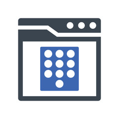 Keypad interface icon