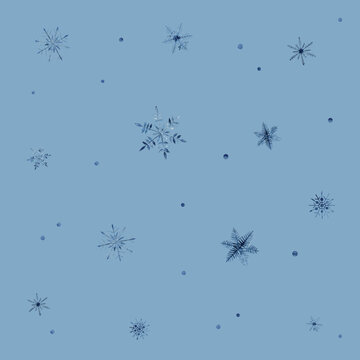  snow crystals - scheekristalle pattern watercolor