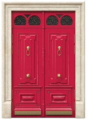 Entrance classic doors for the house