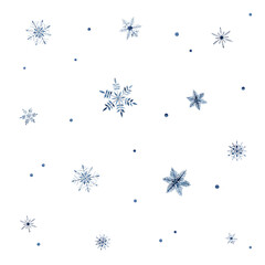  snow crystals - scheekristalle pattern watercolor