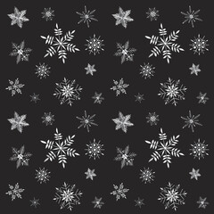  snow crystals - scheekristalle pattern watercolor