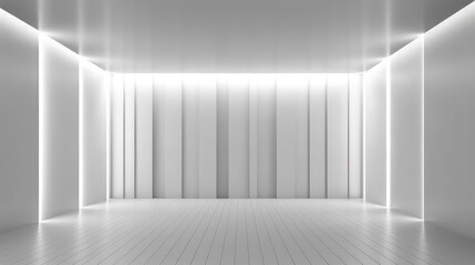 Beautiful abstract architecture background. Modern white room