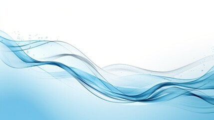 Water movements background, blue wavy liquid splash, ai generated