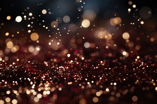 Jewel Day. glitter vintage lights background. gold and black. de-focused.Maroon Glitter Background for Christmas or Special Occasion.