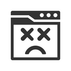 Unavailable page interface icon - obrazy, fototapety, plakaty