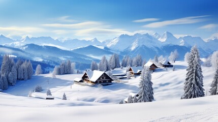 Fototapeta na wymiar Stunning winter landscape.