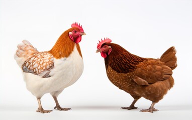 Brown hens. Great for stories about chickens, organic farming, poultry farming, homesteading, food supply, livestock and more. 