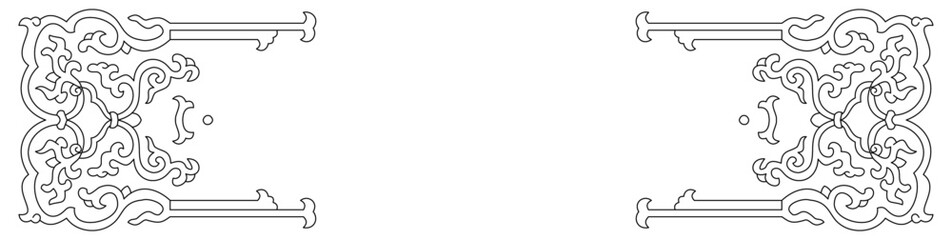 Luxury festive Chinese oriental traditional culture premium classical decoration red gold line art design vector illustration. Covers, greeting cards, logos, packaging, posters, backgrounds -Greeting 