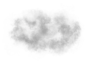 Realistic white cloud. Cloud on transparent background. Fog effect. PNG image	
