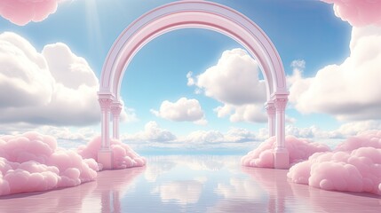3d rendering abstract fantasy background of fluffy
