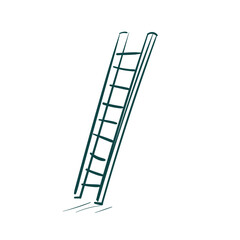 ladders vector sketch simple doodle hand drawn line illustration isolated abstract sign symbol clip art
