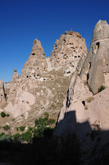 Views from Cappadocia u&ccedil;hisar fairy chimneys