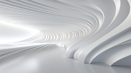 Beautiful abstract architecture background 3d white