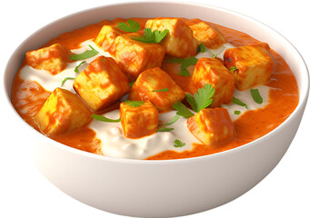Delicious Paneer Masala Dish in a white Bowl