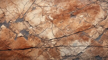 Brown rock texture with cracks rough mountain