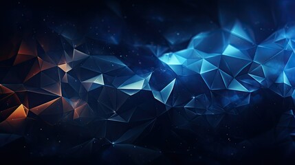 Dark abstract polygonal background