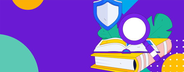 Education learning people flat vector concept hand drawn illustration
