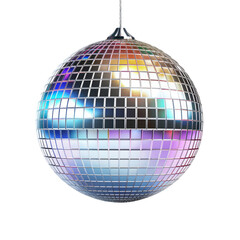 Disco Ball on transparent background - obrazy, fototapety, plakaty