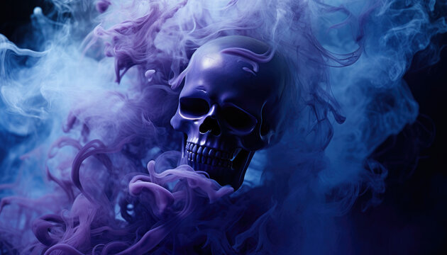 Mystical blue violet background