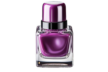 Bottle of nail polish isolated on a Transparent background. AI-Generated