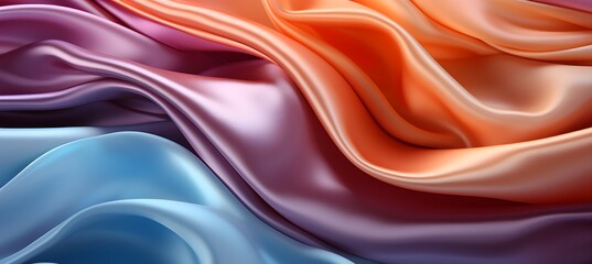 Obraz premium Gradient Abstract textile fabric. Soft light background for beauty products or other