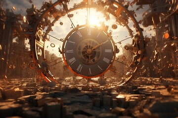 time is concept, Generative AI