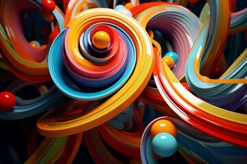 Fototapeta na wymiar abstract colorful background, Generative AI