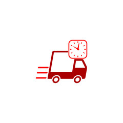 Express delivery concept icon isolated on transparent background