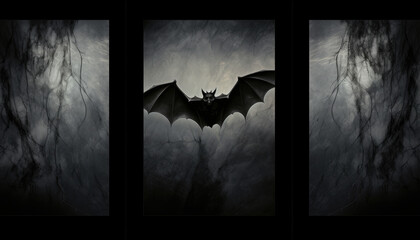 Bat surreal background