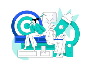 Education learning people flat vector concept hand drawn illustration
