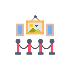 Exhibition icon in vector. Illustration