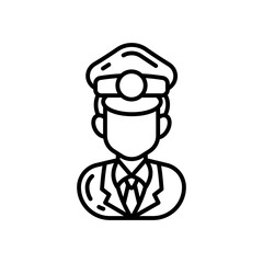 Security Guard icon in vector. Illustration