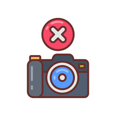 No Photo icon in vector. Illustration