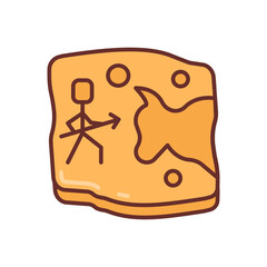  Cave Painting icon in vector. Illustration