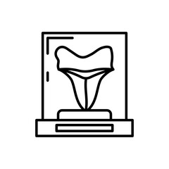 Shark Teeth icon in vector. Illustration