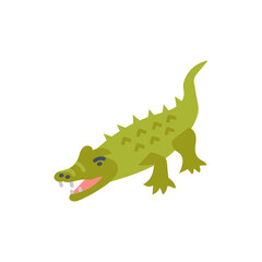 Alligator icon in vector. Illustration