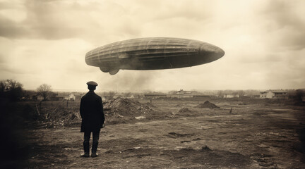 Vintage travel blimp