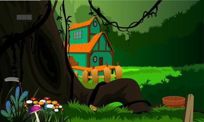 Forest animation background