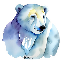 Niedźwiedź polarny ilustracja - obrazy, fototapety, plakaty