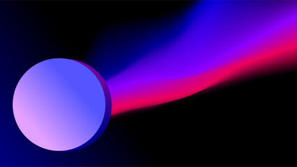 Color stream with circle frame copy space presentation background