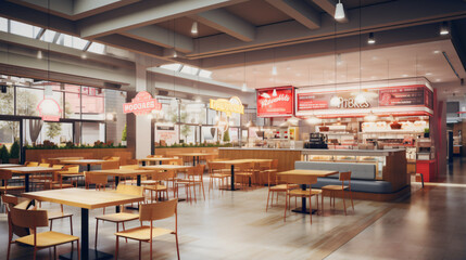 Food courts mockup