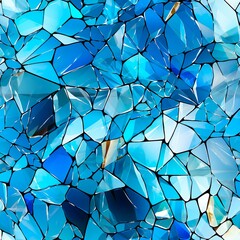 broken glass glassparts - repeating pattern - ai generated