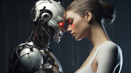 Woman Loves Evil Humanoid Robot