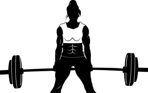 silhouette of a person lifting weights