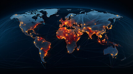Global network map