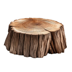 tree trunk isolated on white