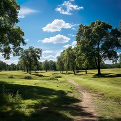 Obraz premium Beautiful bright colorful summer spring landscape