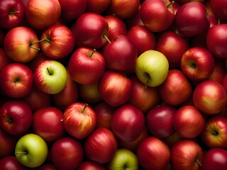 close up fresh red apples background.