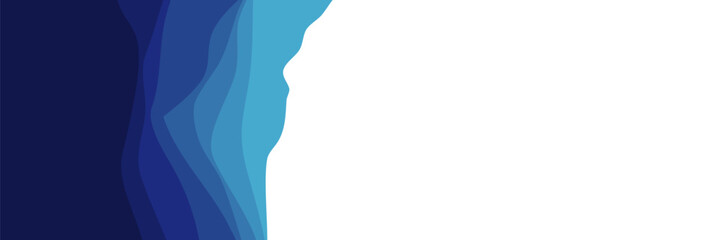 blue abstract color gradient simple graphic wave curve shape pattern vector design illustration good for wallpaper, backdrop, background, web banner, and design template